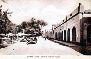 Biskra - Cafe Glacier et Hotel de l'Oasis - 1937